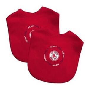 Baby Fanatic Boston Red Sox 2 Pack Baby Bibs Red Logo MLB